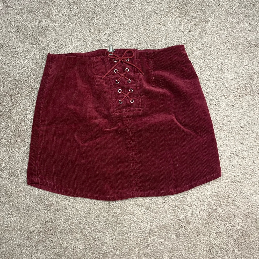 Maroon Forever 21 Girls Skirt